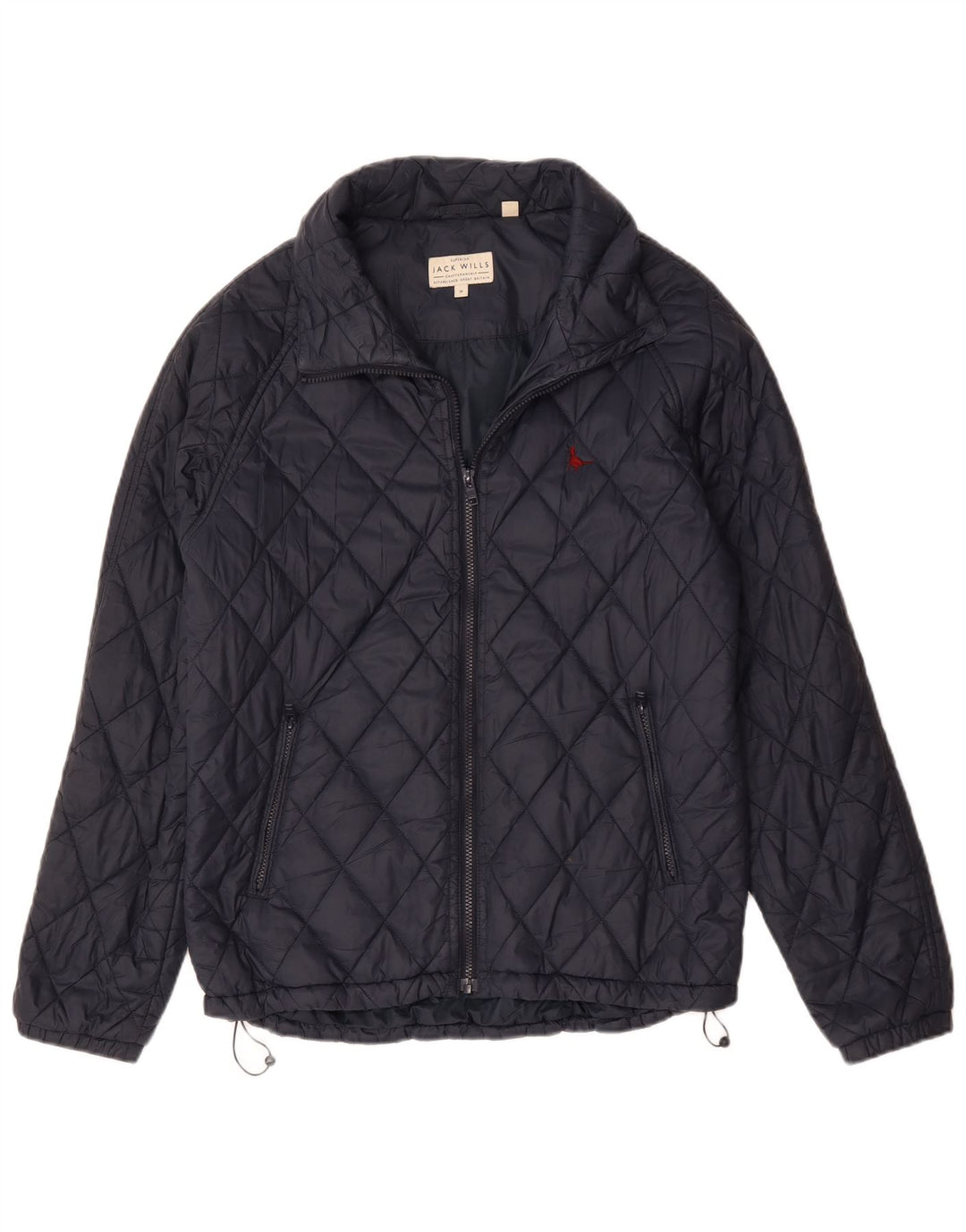 Giacca trapuntata da uomo Jack Wills UK 38 nylon blu navy medio