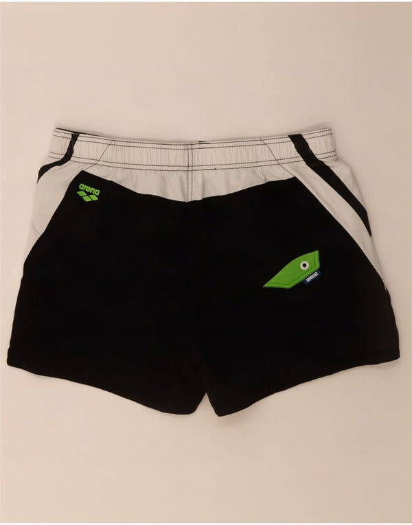 Arena Mens Graphic Swimming Shorts XL Black Colourblock Polyester