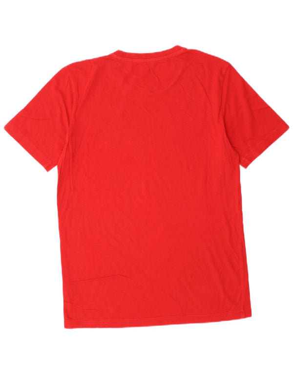 T-shirt grafica da uomo Puma Top Small in cotone rosso