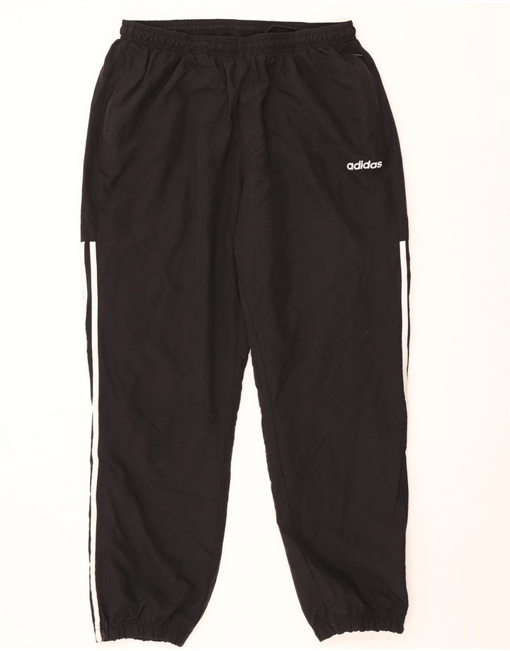Pantaloni da tuta da uomo Adidas Joggers medio poliestere nero
