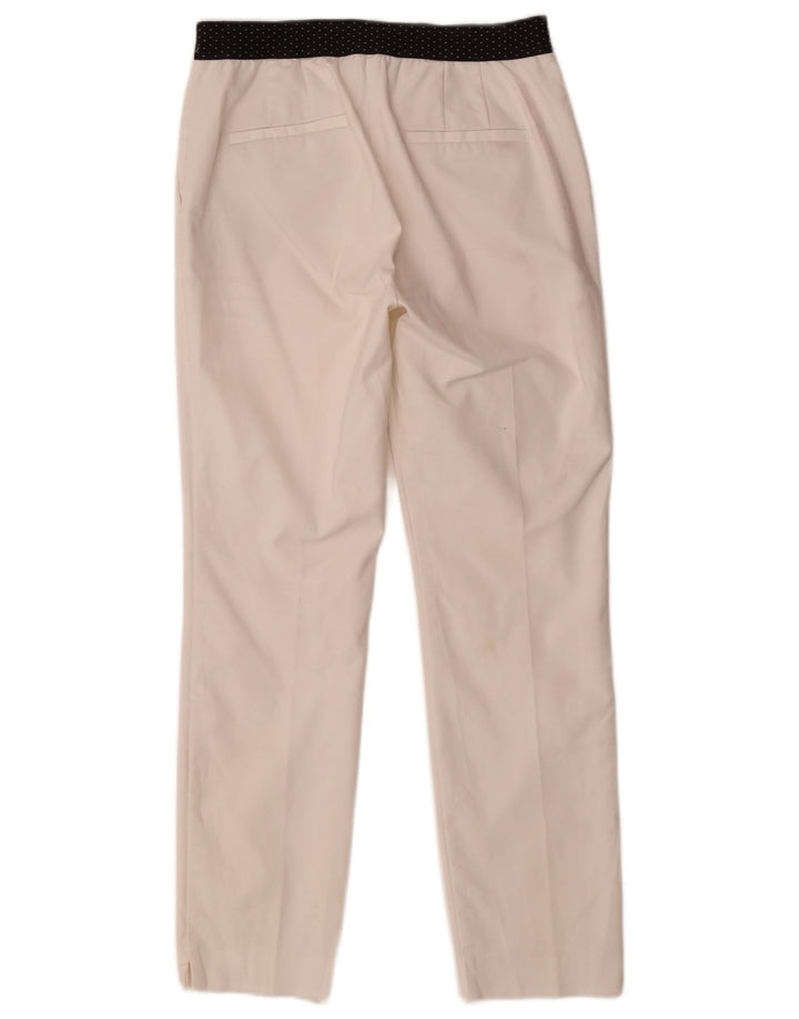 Pantaloni chino dritti da donna ZARA medi W28 L27 bianchi