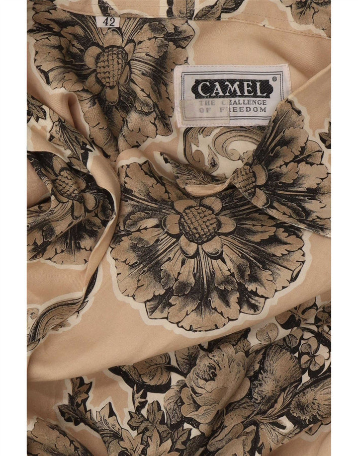 Camicia a maniche corte da donna Camel Active EU 42 Grande viscosa floreale beige