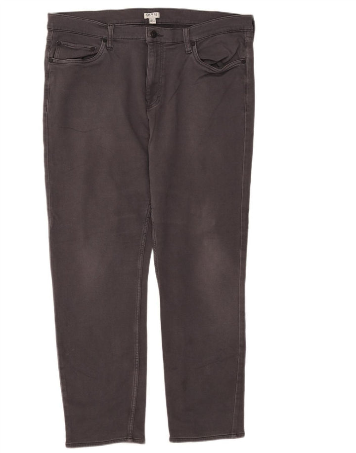 Jeans slim da uomo Orvis W38 L30 cotone grigio