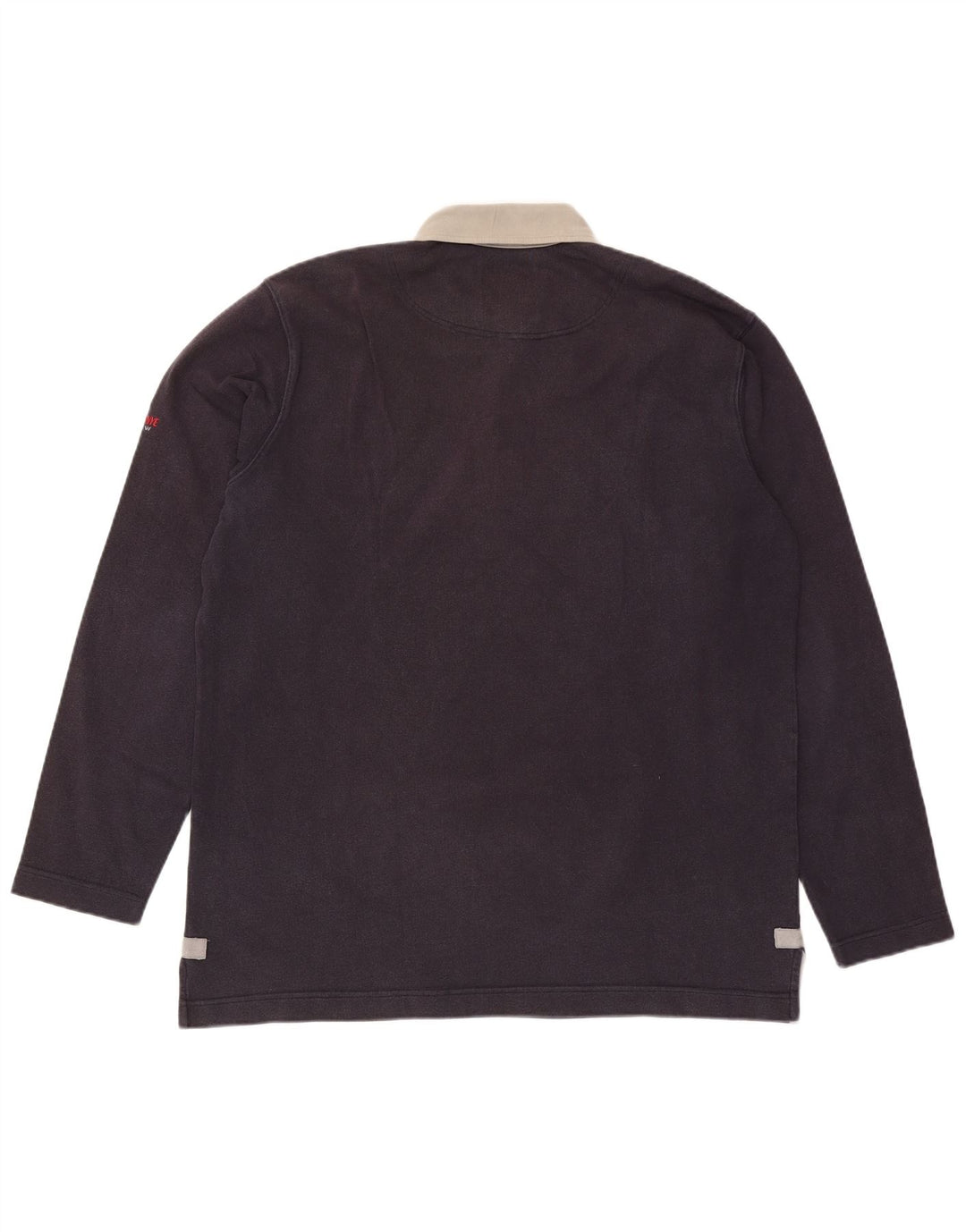 Polo da rugby a maniche lunghe da uomo MURPHY & NYE 2XL in cotone blu navy