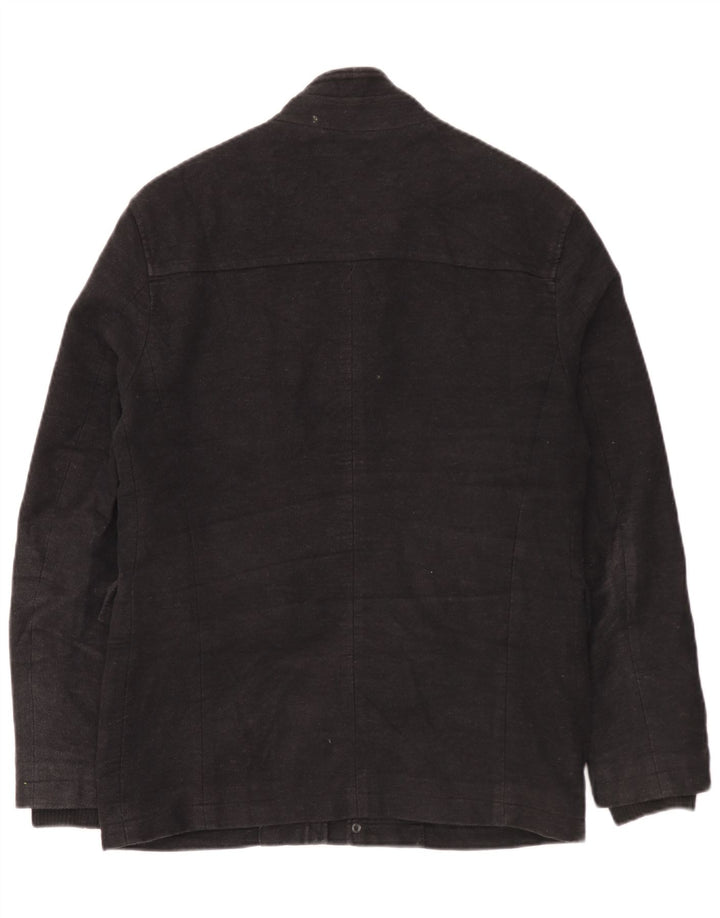 Cappotto giacca a vento da uomo Marks & Spencer UK 36 piccolo cotone nero