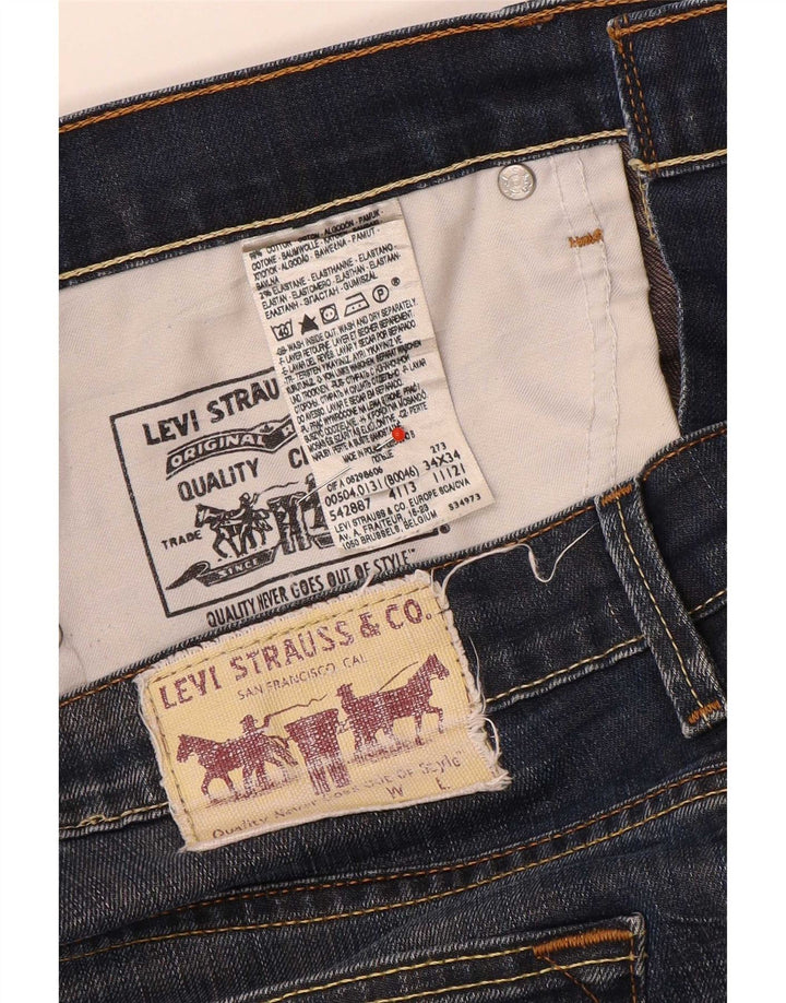 Jeans dritti da uomo Levi's W34 L29 cotone blu