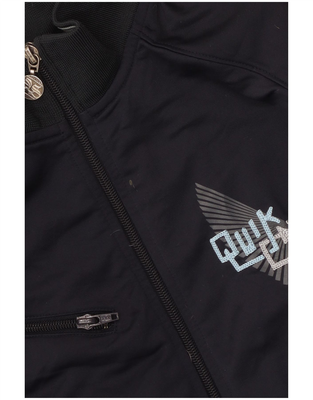 Giacca da ginnastica grafica da uomo Quiksilver XL Colorblock blu navy