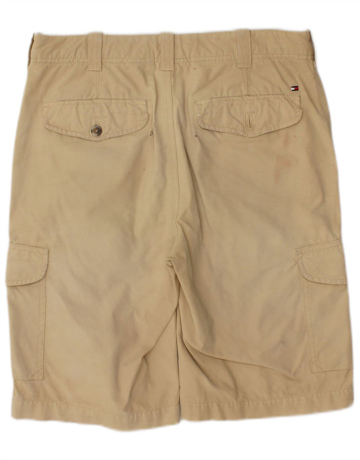 Pantaloncini cargo da uomo Tommy Hilfiger W30 cotone kaki medio