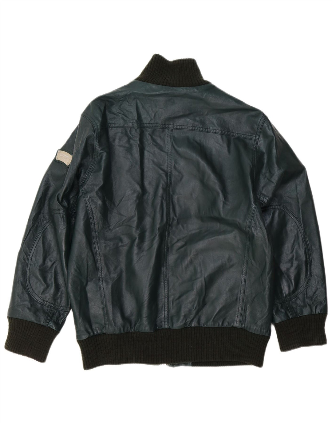 Giacca in pelle da uomo Williams Wilson UK 40 grande in pelle verde