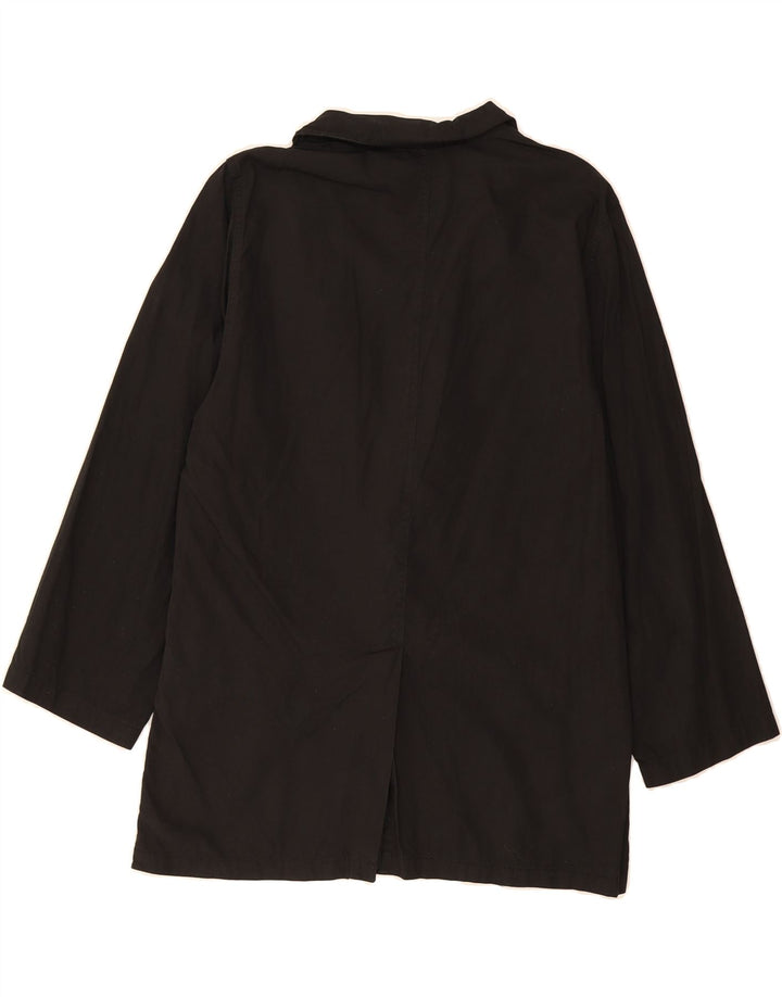 DONNA ENRICA Womens 2 Button Blazer Jacket EU 44 XL Black Cotton Vintage Donna Enrica and Second-Hand Donna Enrica from Messina Hembry 