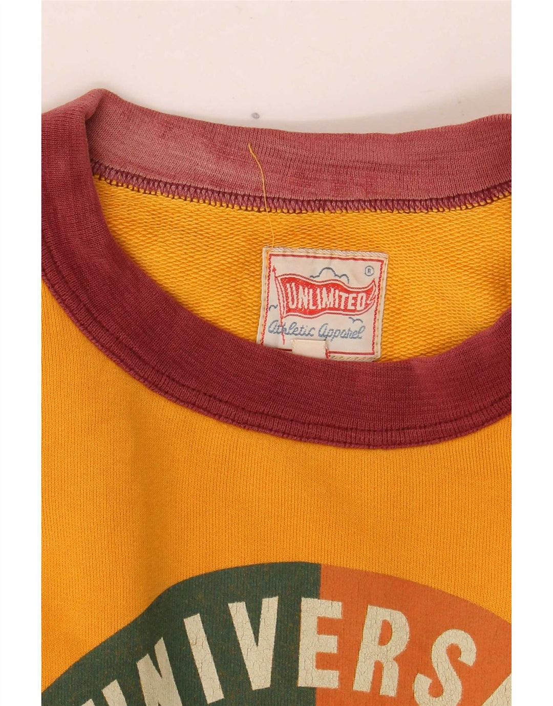 Felpa da uomo a maniche corte Unlimited Maglione color block giallo medio
