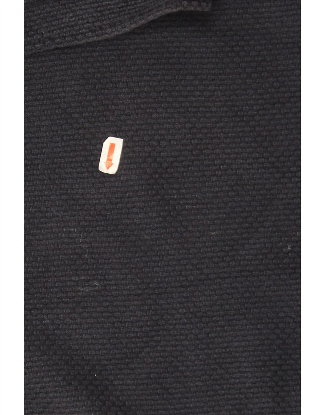 Massimo Dutti Mens Button Neck Jumper Sweater 2XL Navy Blue Cotton