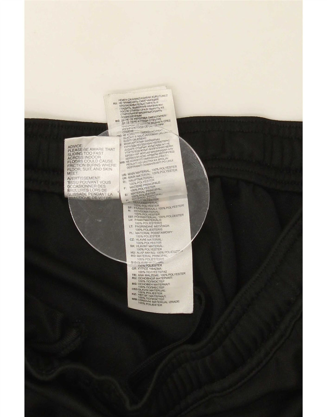 Pantaloni da tuta Adidas Climalite da uomo XS poliestere nero