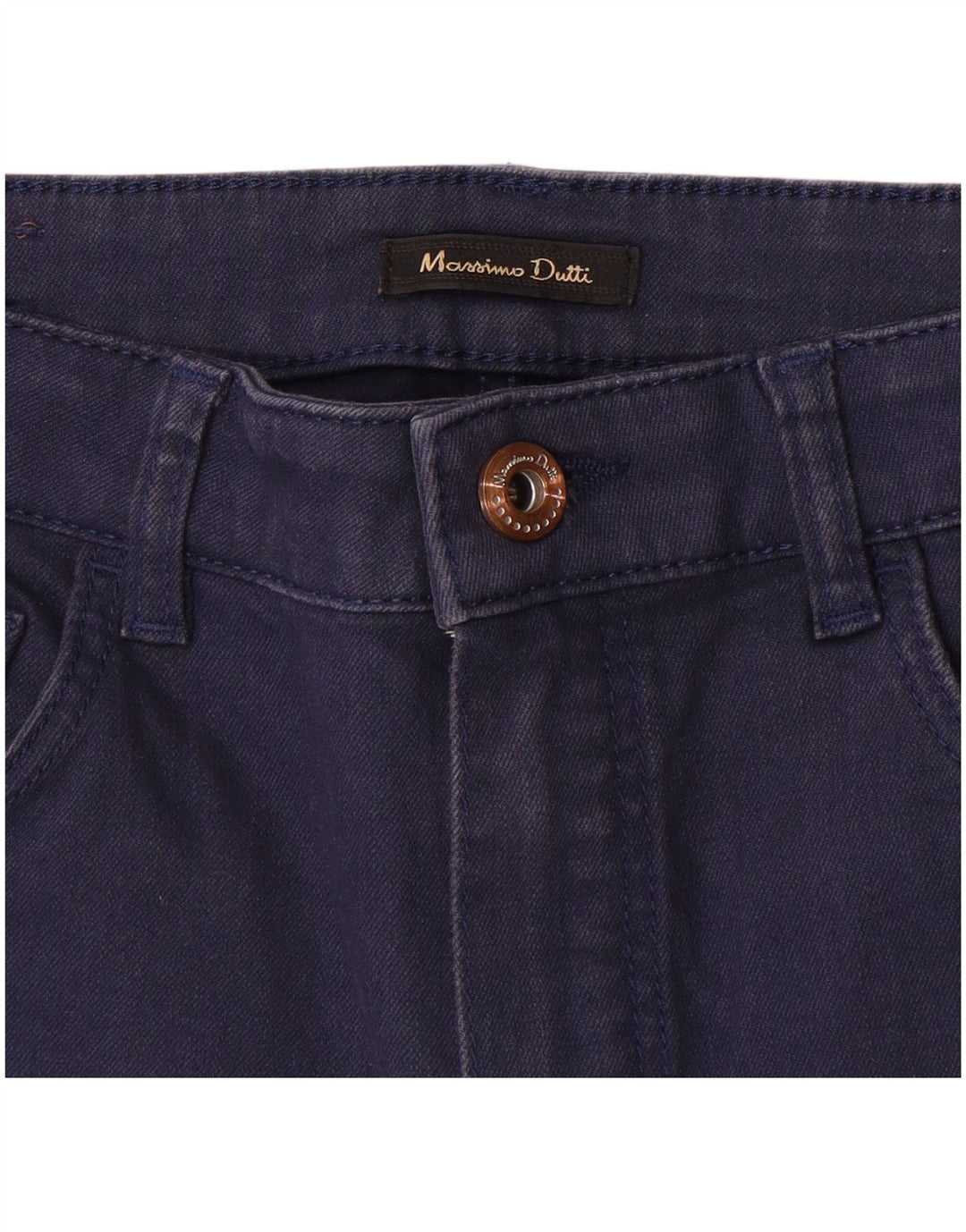 Pantaloni casual slim da donna Massimo Dutti W26 L26 Blu navy
