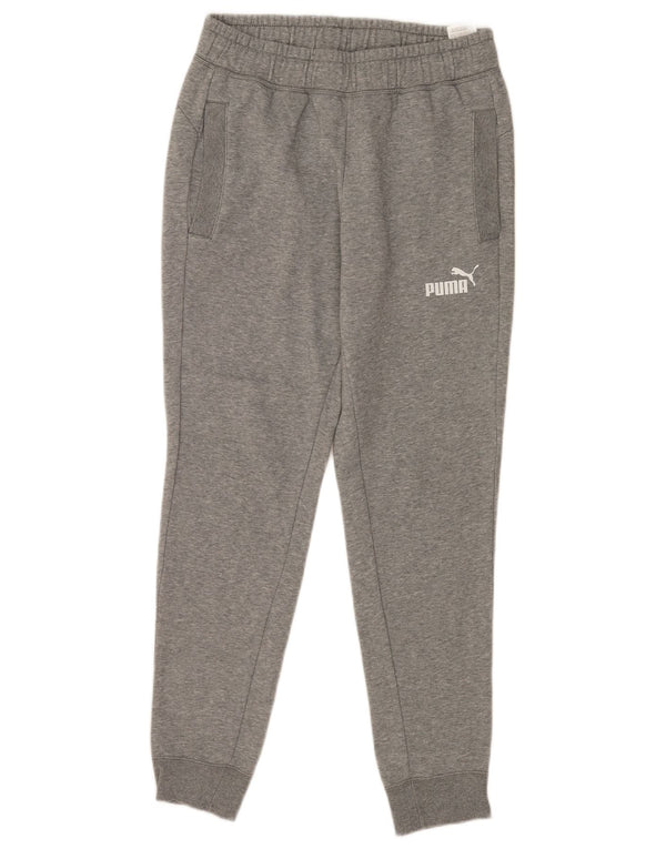 Pantaloni da tuta da uomo Puma Joggers in cotone chiazzato grigio medio