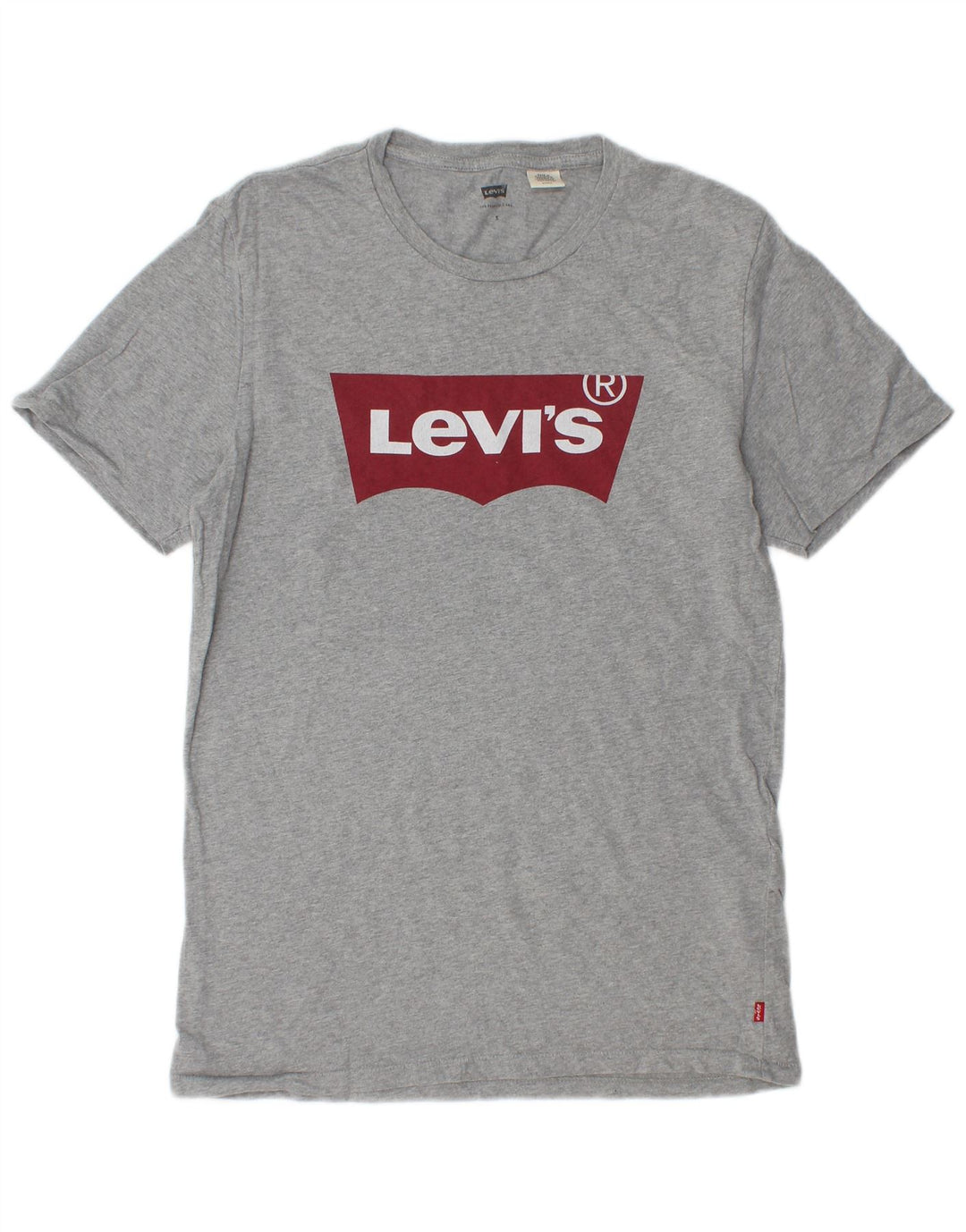 T-shirt grafica da uomo LEVI'S Top piccola in cotone grigio