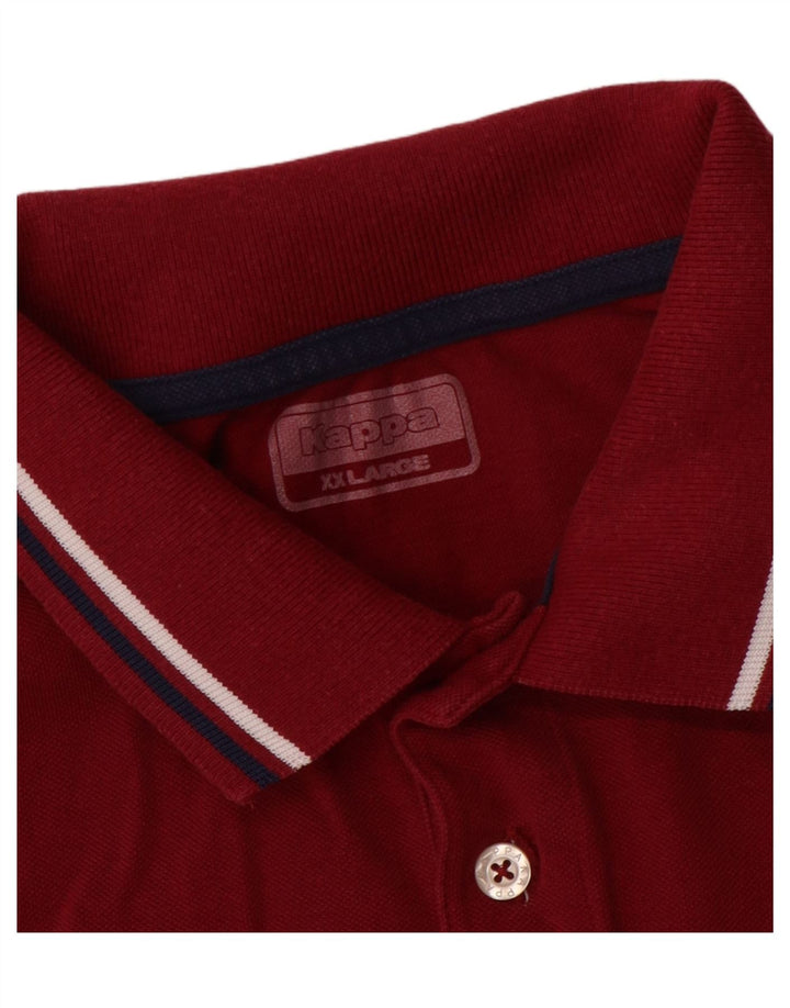 Polo Kappa da uomo 2XL rossa