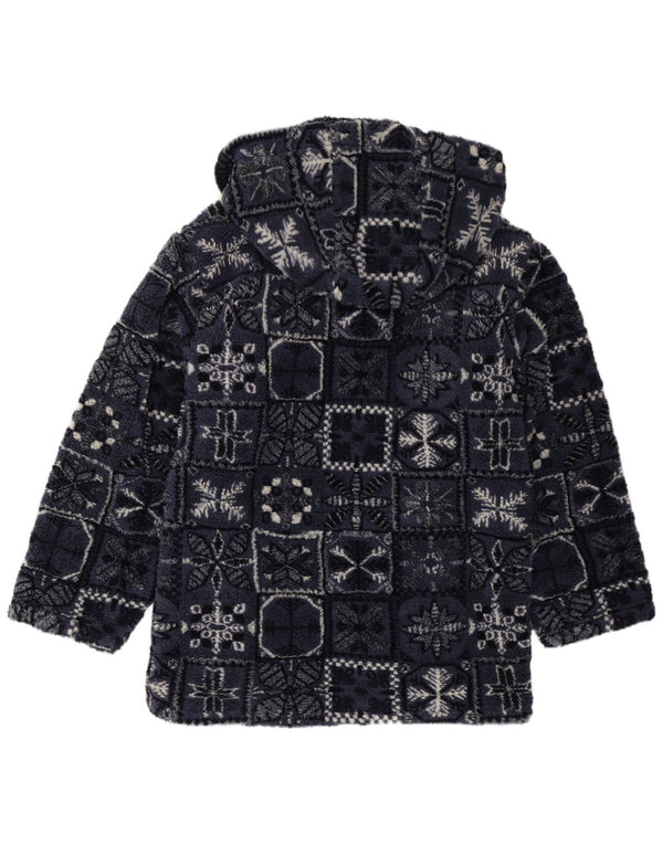 Giacca a vento in pile da uomo Brugi UK 36 Small Blu Navy geometrica invernale