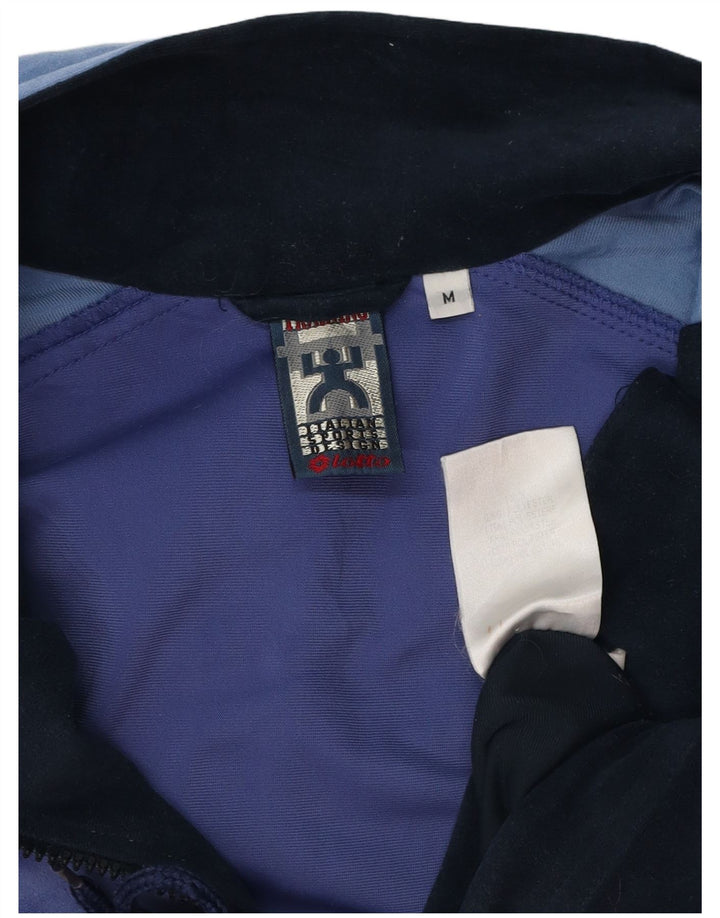 Tuta intera da uomo in velluto Lotto, poliestere color block medio blu navy