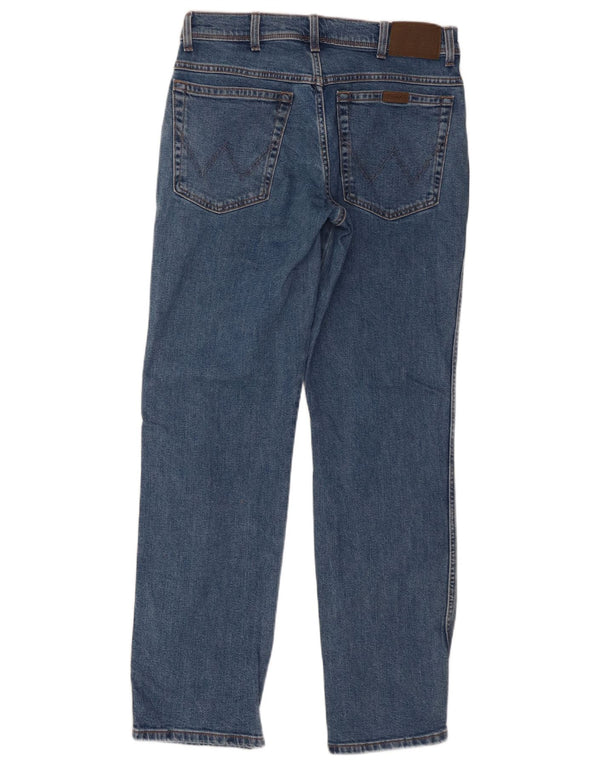 Jeans dritti da uomo Wrangler W33 L32 cotone blu