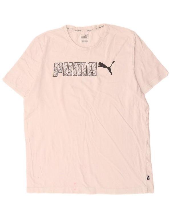 T-shirt grafica da uomo Puma XL bianca