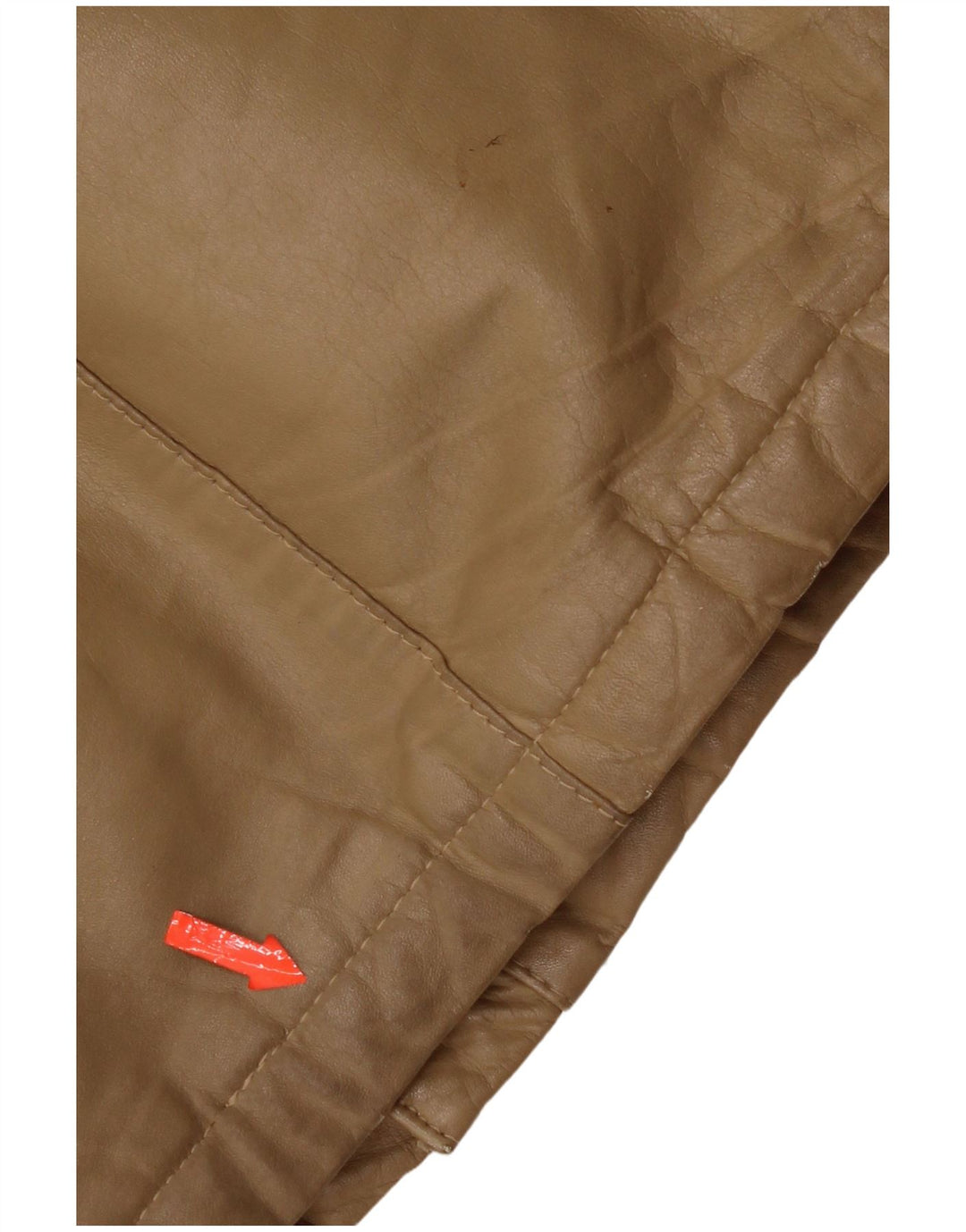 Giacca in pelle vintage da uomo IT 48 in pelle beige media