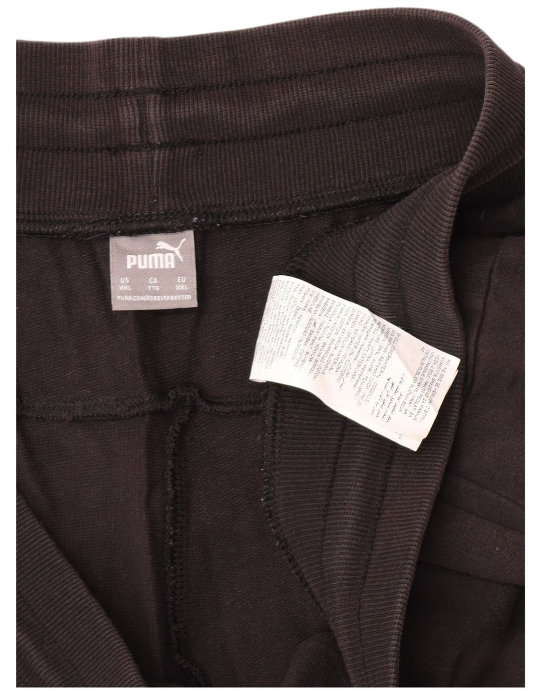 Pantaloncini sportivi grafici da donna Puma 2XL cotone nero