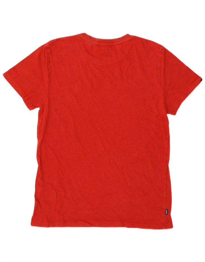T-shirt da uomo Superdry Top rosso medio in cotone