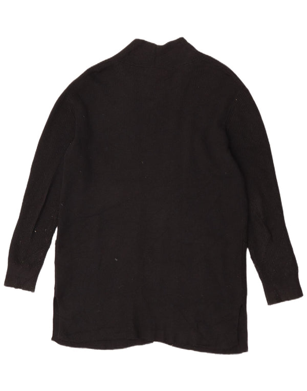 Maglione cardigan aperto lungo da donna Marks & Spencer UK 12 medio nero