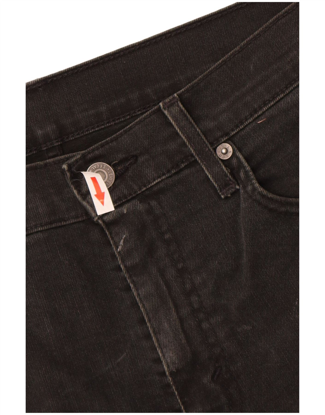Pantaloncini di jeans Levi's 412 da uomo W31 cotone nero medio