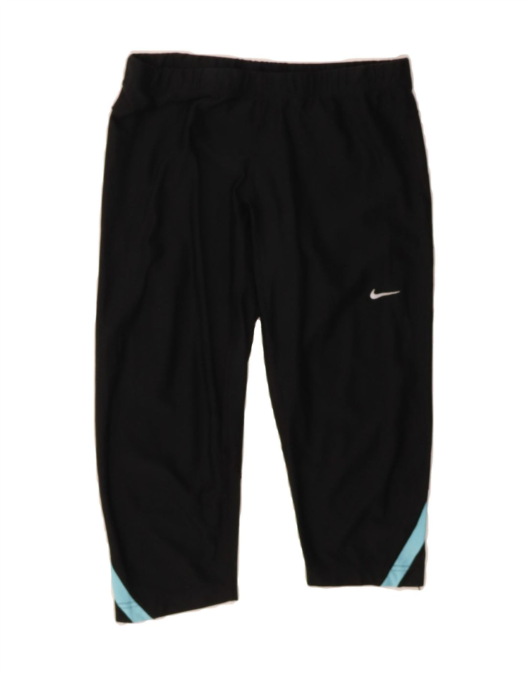 NIKE Womens Dri Fit Tracksuit Trousers UK 14 Medium  Black Colourblock Vintage Nike and Second-Hand Nike from Messina Hembry 