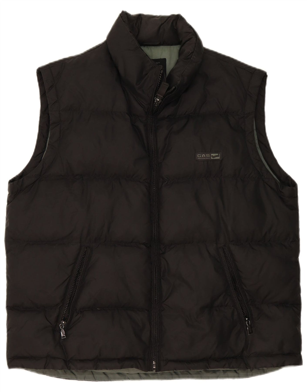 Gilet imbottito da uomo Gas UK 40 Large Nero in poliammide