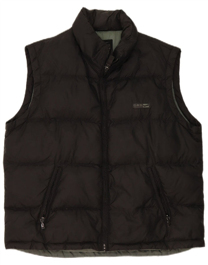 Gilet imbottito da uomo Gas UK 40 Large Nero in poliammide