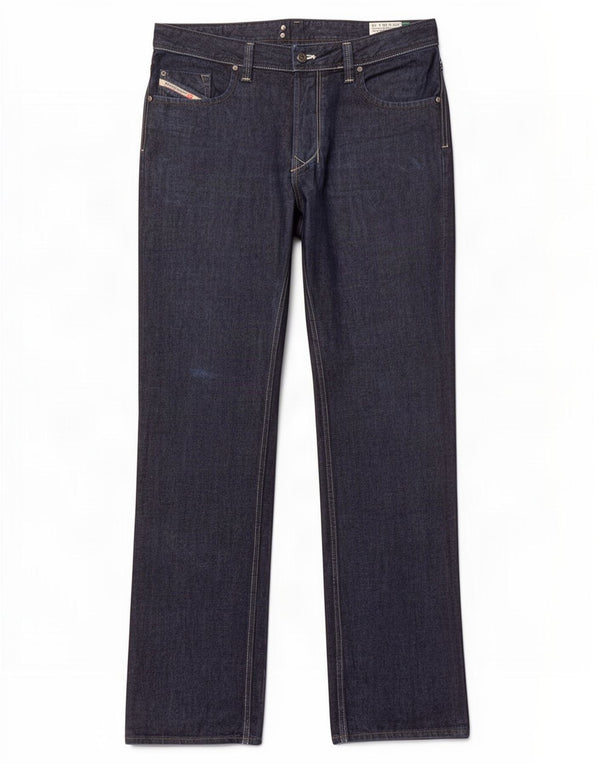 Jeans dritti regolari da uomo Diesel Larkee W36 L36 cotone blu
