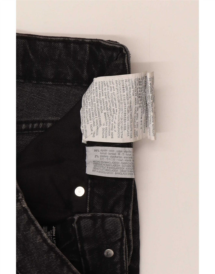 Minigonna di jeans Zara da donna piccola W26 in cotone grigio