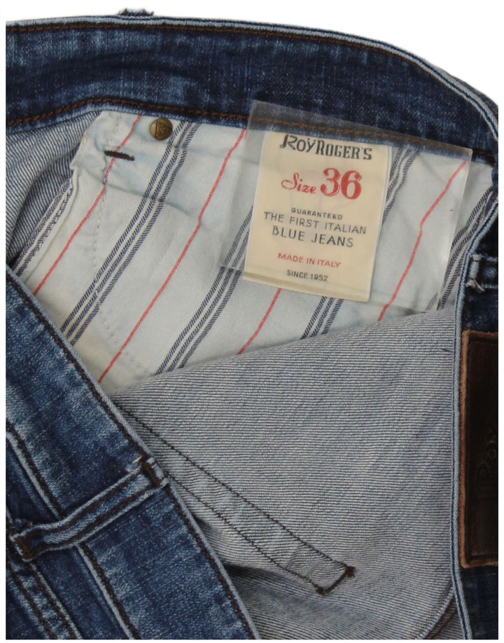 Jeans slim da donna Roy Rogers W36 L32 cotone blu