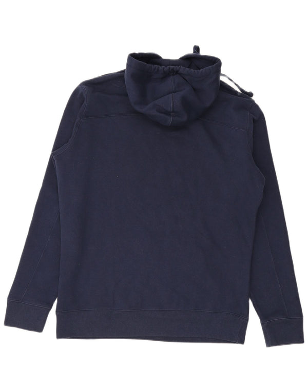 Maglione con cappuccio grafico da uomo Champion piccolo in cotone blu navy