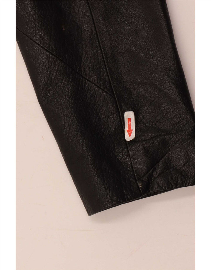 Giacca Blazer in Pelle da Donna a 3 Bottoni Conbipel IT 44 Media Nera