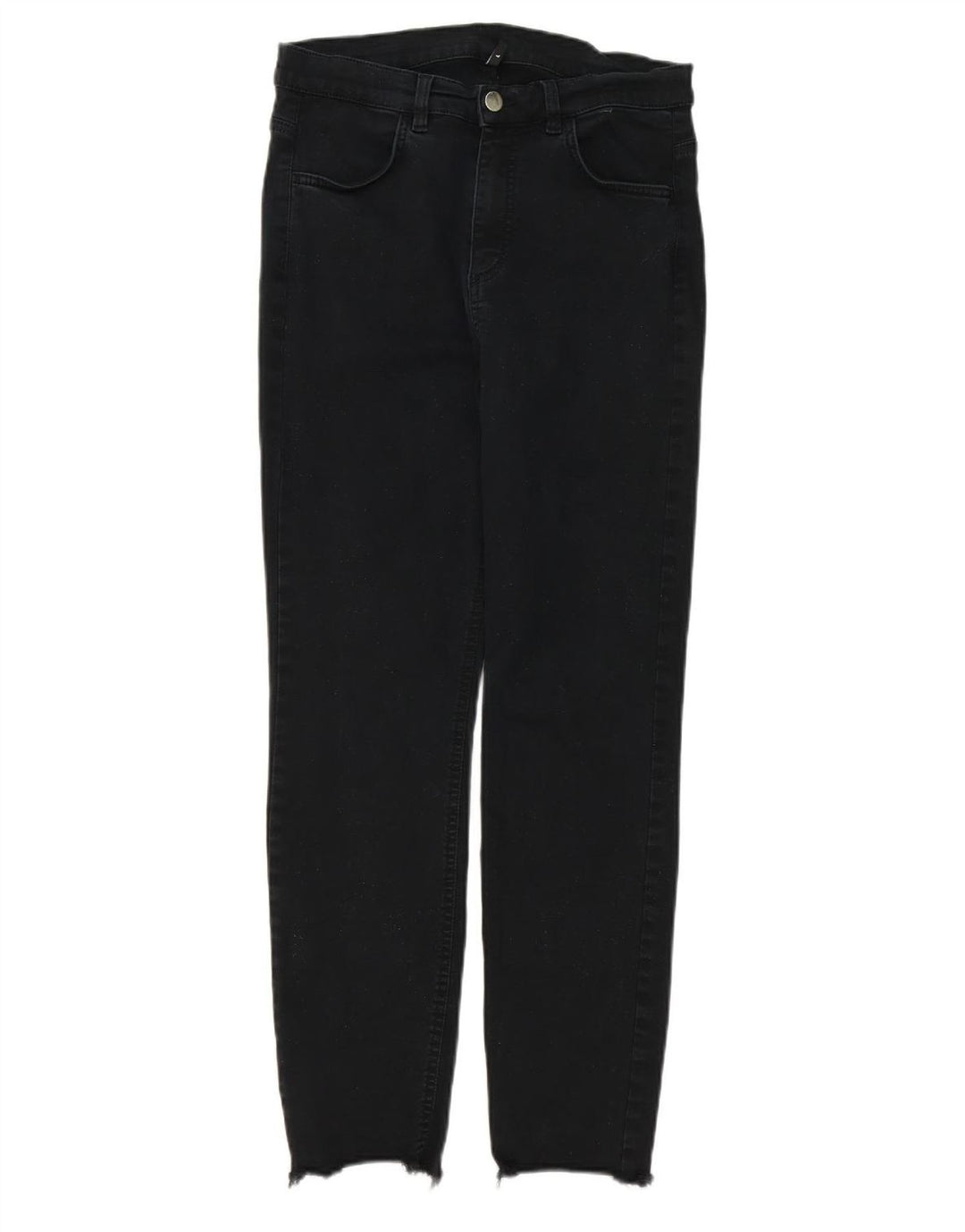 VINTAGE Womens Skinny Jeans Large W32 L27 Black