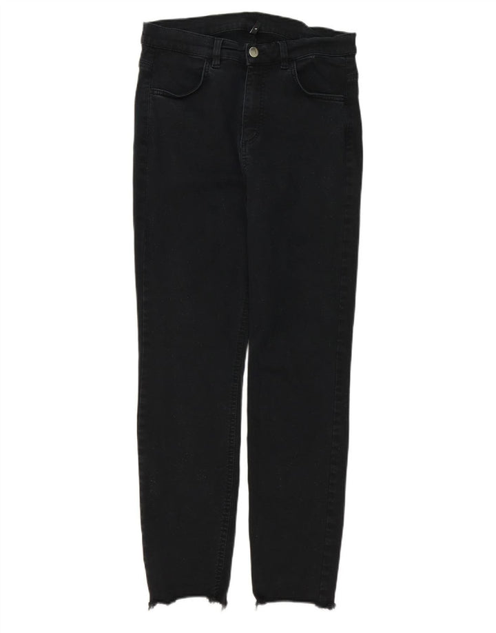 VINTAGE Womens Skinny Jeans Large W32 L27 Black
