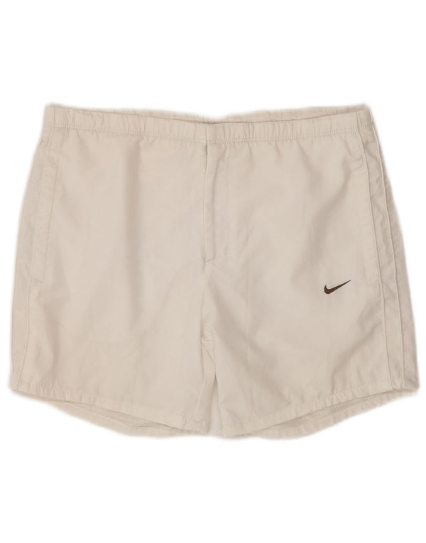 Pantaloncini da bagno Nike Donna UK 10/12 Medio Bianco