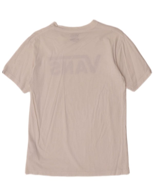 T-shirt grafica da uomo con vestibilità classica Vans, piccola, in cotone bianco