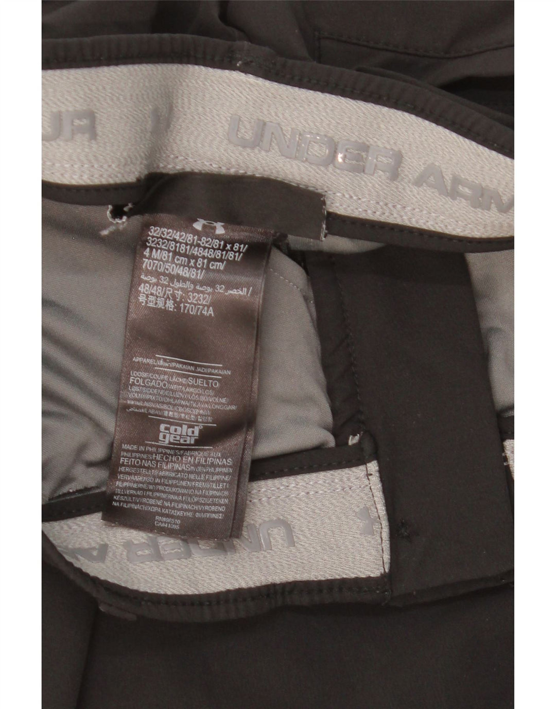 Pantaloni chino slim Under Armour da donna Cold Gear W30 L30 poliestere nero