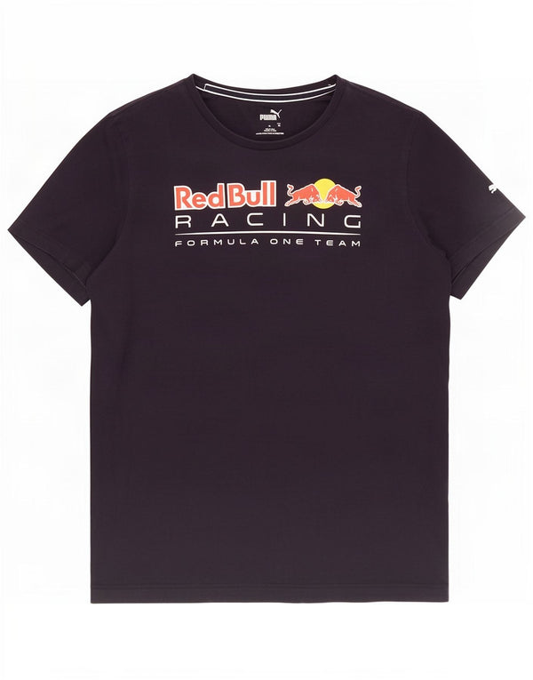 Puma T-shirt grafica da uomo Red Bull media blu navy