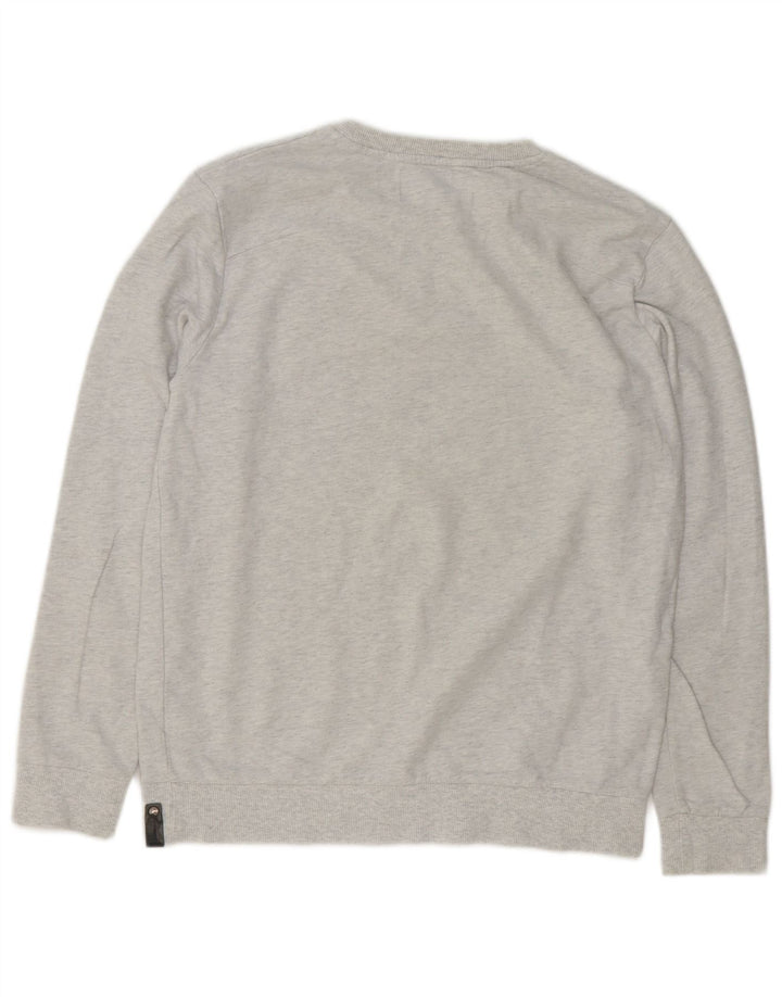 CALVIN KLEIN JEANS Felpa con grafica da uomo Maglione grande grigio screziato