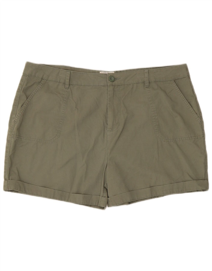 Pantaloncini cargo da donna Mountain Warehouse W38 XL cotone kaki