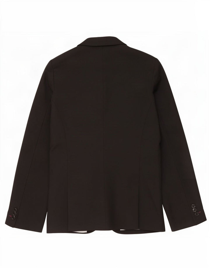 Giacca blazer da donna Marks & Spencer Autograph a 2 bottoni UK 10 piccola nera