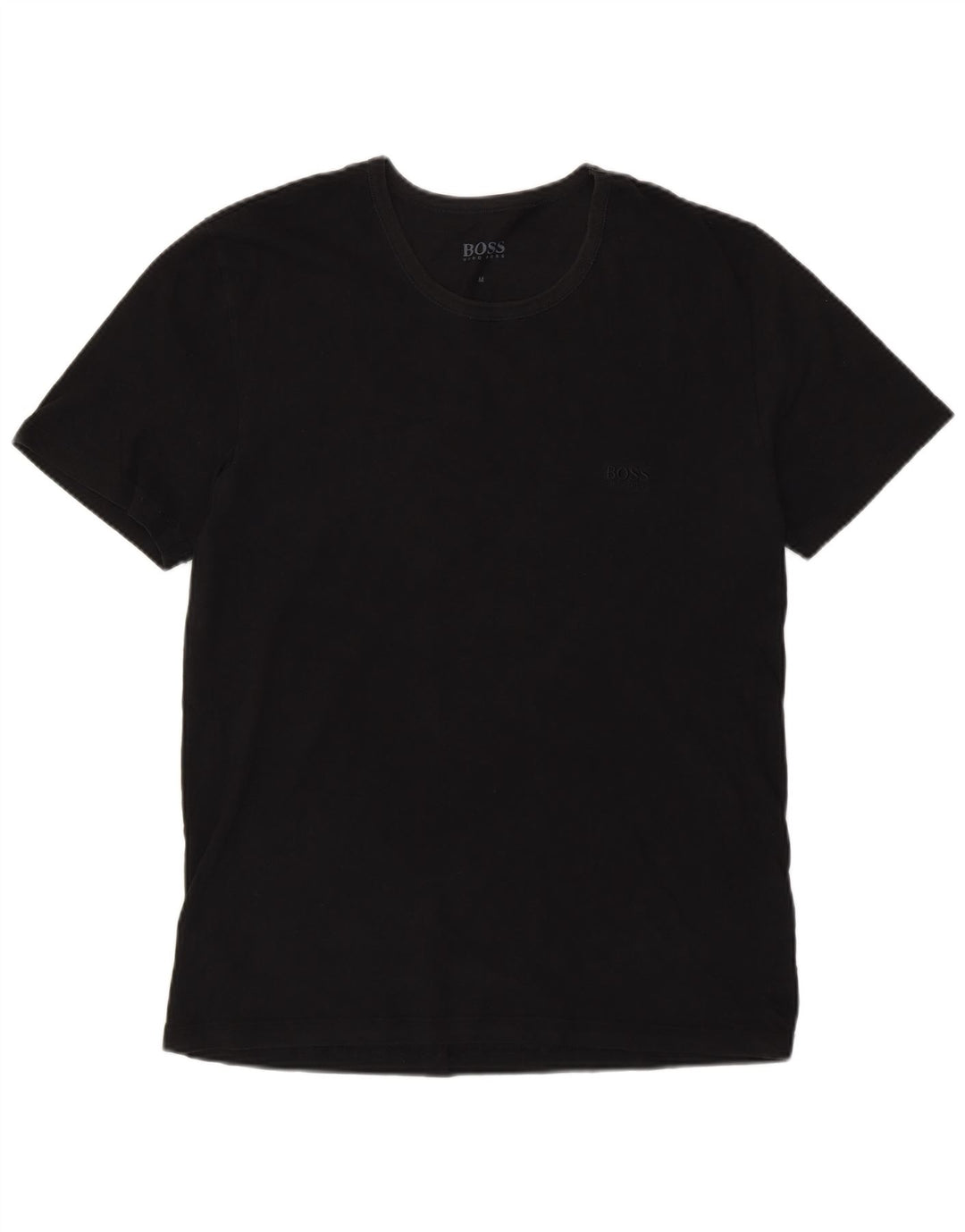 T-shirt da uomo Hugo Boss Top in cotone nero medio