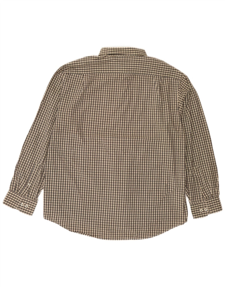 Camicia Izod da uomo Easy Care XL in cotone a quadretti beige