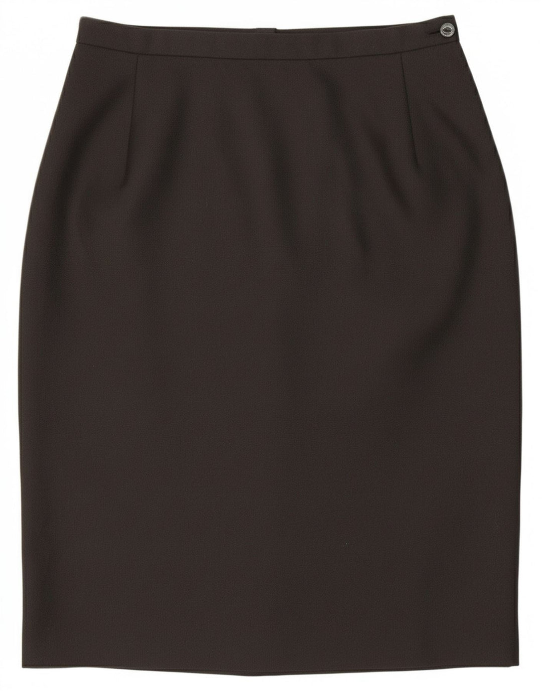 Gonna a tubino vintage da donna UK 14 media W28 poliestere nero